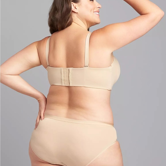 Cacique Nude Multi-Way Boost Strapless Convertible Beige Nude Bra Size 42F - Picture 2 of 15